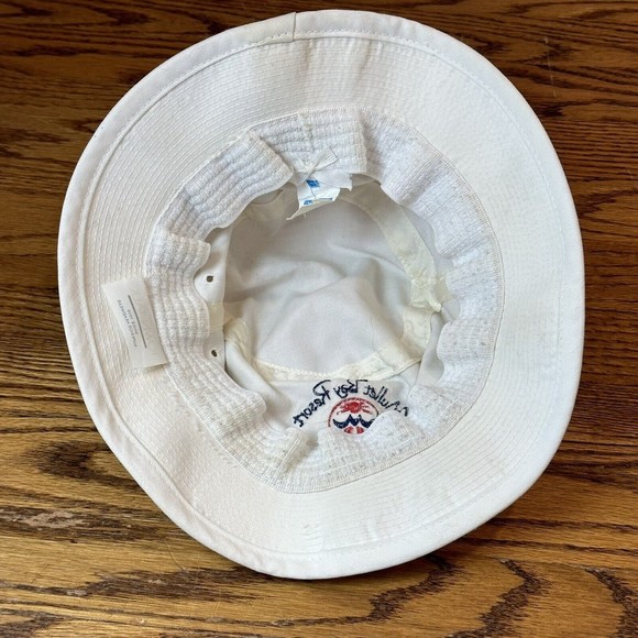 Vintage‎ Mullet Nay Resort Hat Woman’s One Size Made In USA Bucket Hat White - Picture 9 of 12